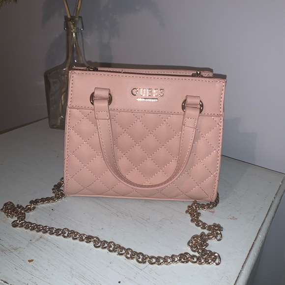 Pink Guess Mini Crossbody Purse - Picture 4 of 14